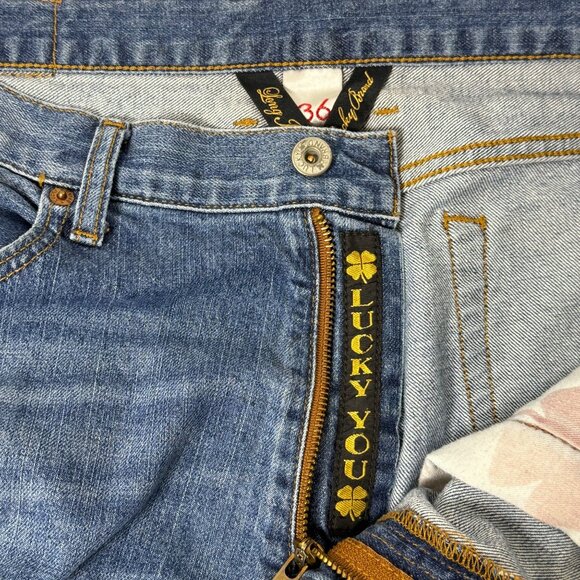 Lucky Brand Jeans Mens Sz 36x34 Vintage Straight Chardon Wash Stretch Denim - Picture 7 of 12